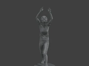 Casual Female Zombie CZ4 0002 3D Print Model