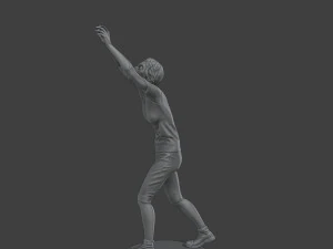 Casual Female Zombie CZ4 0002 3D Print Model