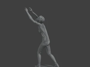 Casual Female Zombie CZ4 0002 3D Print Model