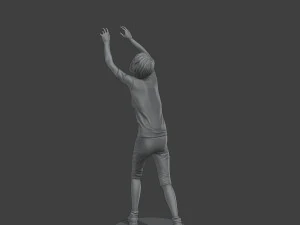 Casual Female Zombie CZ4 0002 3D Print Model