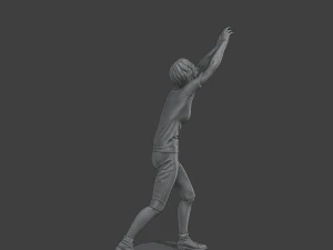 Casual Female Zombie CZ4 0002 3D Print Model