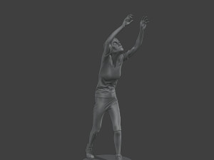Casual Female Zombie CZ4 0002 3D-Druckmodell