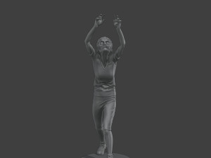 Casual Female Zombie CZ4 0002 3D-Druckmodell