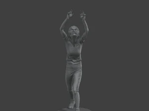 Casual Female Zombie CZ4 0002 3D Print Model