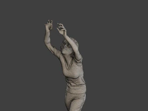Casual Female Zombie CZ4 0002 3D Print Model