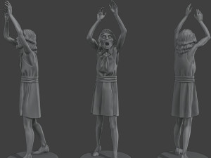 Casual Female Zombie CZ4 0003 3D Print Model