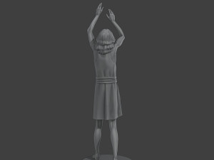 Casual Female Zombie CZ4 0003 3D Druckmodell