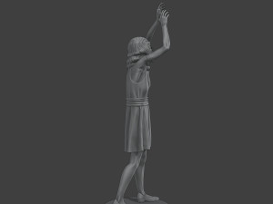 Casual Female Zombie CZ4 0003 3D Druckmodell