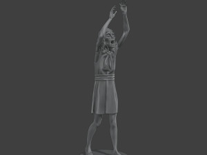 Casual Female Zombie CZ4 0003 3D Druckmodell