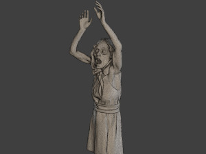 Casual Female Zombie CZ4 0003 3D Druckmodell