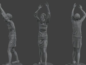 Casual Female Zombie CZ4 0004 3D Print Model