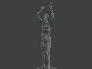 Casual Female Zombie CZ4 0004 3D Print Model
