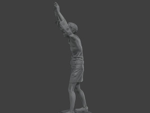 Casual Female Zombie CZ4 0004 3D Print Model