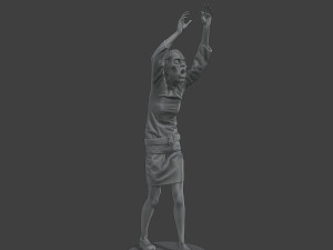 Casual Female Zombie CZ4 0004 3D Print Model