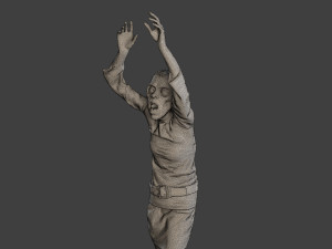 Casual Female Zombie CZ4 0004 3D Print Model