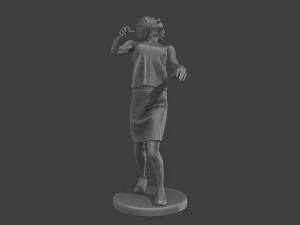 Казуальна жіноча зомбі CZ4 0005 3D Принт Модель