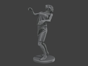 Casual Female Zombie CZ4 0005 3D Print Model