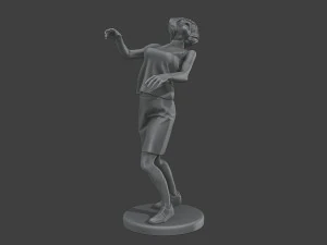 Казуальна жіноча зомбі CZ4 0005 3D Принт Модель