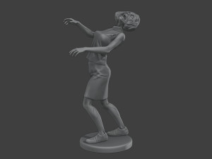 Casual Female Zombie CZ4 0005 3D Print Model