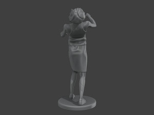 Casual Female Zombie CZ4 0005 3D Print Model