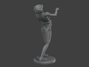 Casual Female Zombie CZ4 0005 3D Print Model