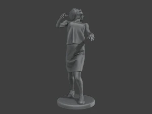 Казуальна жіноча зомбі CZ4 0005 3D Принт Модель