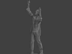 Casual Male Zombie CZ4 0001 Model do druku 3D