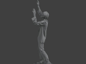 Casual Male Zombie CZ4 0001 Model do druku 3D