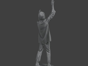 Casual Male Zombie CZ4 0001 Model do druku 3D