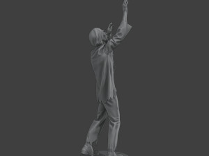 Casual Male Zombie CZ4 0001 Model do druku 3D