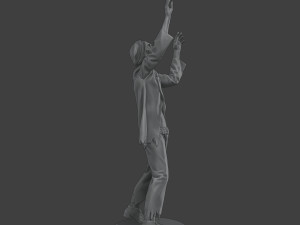 Casual Male Zombie CZ4 0001 Model do druku 3D