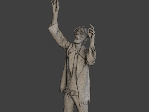Casual Male Zombie CZ4 0001 Model do druku 3D