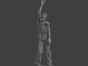Casual Male Zombie CZ4 0004 3D Print Model