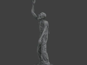 Casual Male Zombie CZ4 0004 3D Print Model
