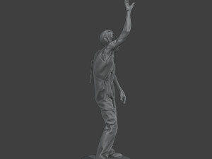 Casual Male Zombie CZ4 0004 3D Print Model