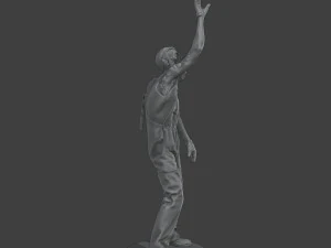 Casual Male Zombie CZ4 0004 3D Print Model