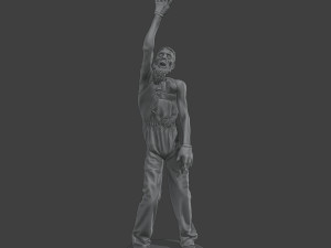 Casual Male Zombie CZ4 0004 3D Print Model