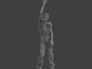 Casual Male Zombie CZ4 0004 3D Print Model