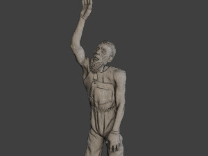 Casual Male Zombie CZ4 0004 3D Print Model