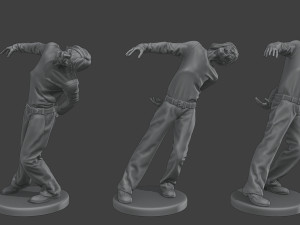 Casual Male Zombie CZ4 0005 3D Print Model