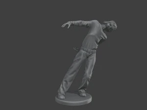 Casual Male Zombie CZ4 0005 3D Print Model