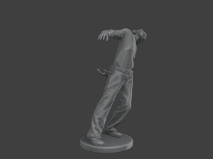 Casual Male Zombie CZ4 0005 3Dプリントモデル