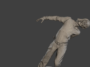 Casual Male Zombie CZ4 0005 3Dプリントモデル