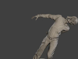 Casual Male Zombie CZ4 0005 3D Print Model