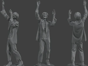 Casual Zombie CZ4 Pack 1 3D Print Model