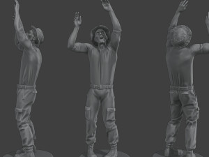 Casual Zombie CZ4 Pack 1 3D Print Model