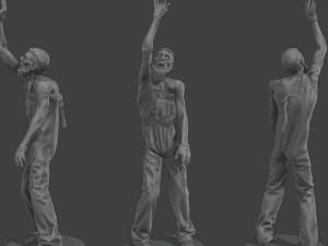 Casual Zombie CZ4 Pack 1 3D Print Model