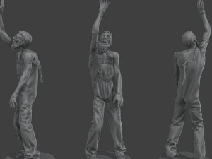 Casual Zombie CZ4 Pack 1 3D Print Model