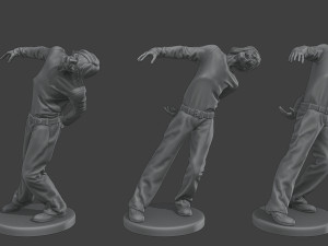 Casual Zombie CZ4 Pack 1 3D Print Model