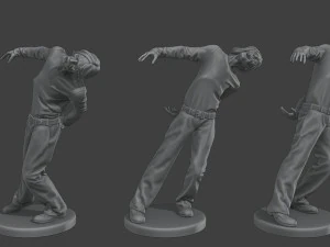 Casual Zombie CZ4 Pack 1 3D Print Model